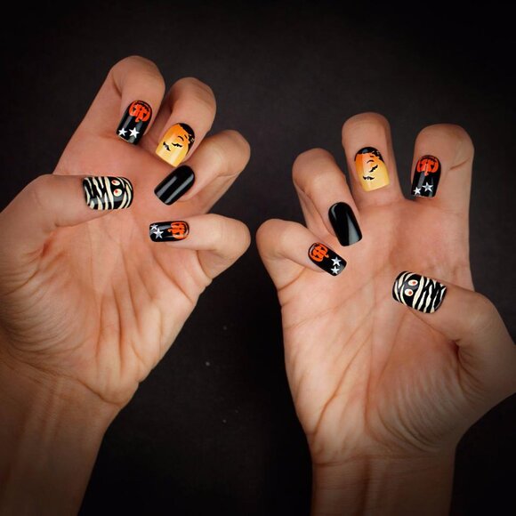 4/$20 - KISS ImPRESS Design Halloween Nails Medium Length - Abandoned - Picture 4 of 7